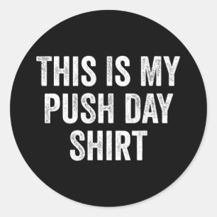 Sticker Rond Salle de sport Fitness Musculation C'est mon jour 
