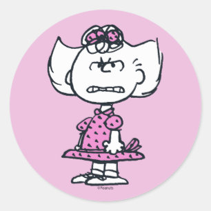 Sticker Rond Sally en colère