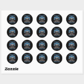 Sticker Rond Sally Face Guitare Sally Ugly (Feuille)