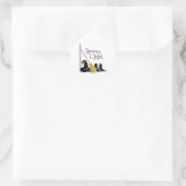 Sticker Rond Salon de chambre (Sac)