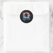 Sticker Rond Salsa Dancing Salsa (Sac)