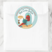 Sticker Rond Salsa de piment de la cuisine de l'autocollant (Sac)