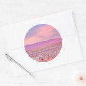 Sticker Rond Salt Water Lake Death Valley (Enveloppe)