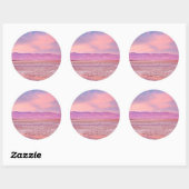 Sticker Rond Salt Water Lake Death Valley (Feuille)