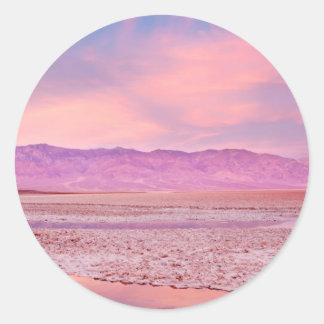 Sticker Rond Salt Water Lake Death Valley