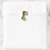 Sticker Rond Saluki (Sac)