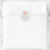 Sticker Rond Salut Bébé Boho Ours Douche (Sac)