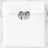 Sticker Rond Salut du survivant (Sac)