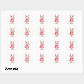 Sticker Rond Salut Kitty! (Feuille)