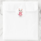 Sticker Rond Salut Kitty! (Sac)