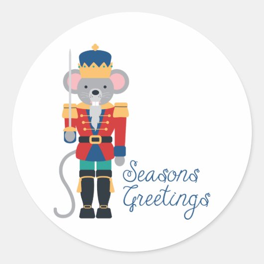 Sticker Rond Salut Nutcracker (Devant)