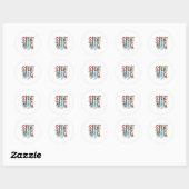 Sticker Rond salut paris (Feuille)