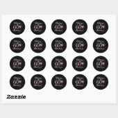 Sticker Rond Salutations À 60 Ans 60E Py 60 (Feuille)