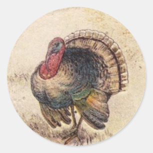 Sticker Rond Salutations bons thanksgivings