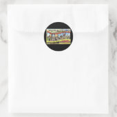 Sticker Rond Salutations de Flagstaff Arizona (Sac)