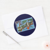 Sticker Rond Salutations de Kansas City ! (Enveloppe)