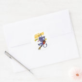 Sticker Rond Salutations de Krampus (Enveloppe)