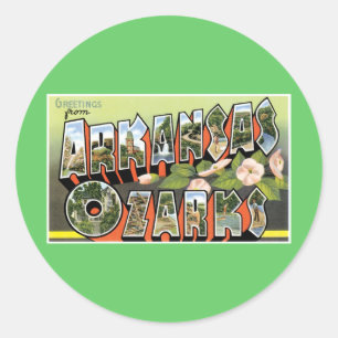 Sticker Rond Salutations de l'Ozarks !