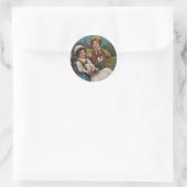 Sticker Rond Salutations de Pâques 1908 (Sac)
