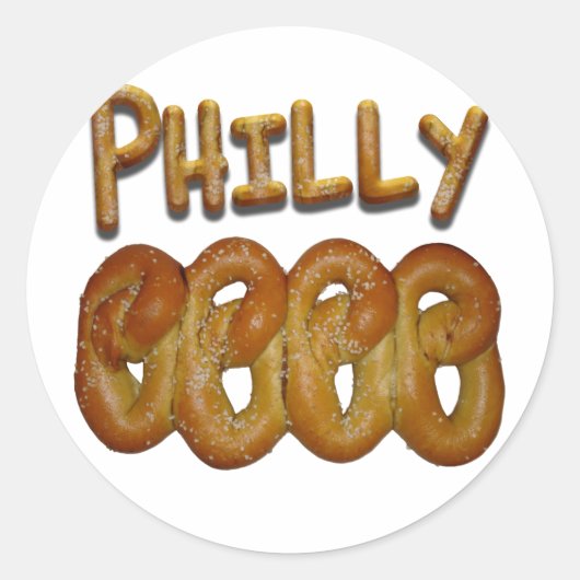Sticker Rond Salutations de Philly (Devant)
