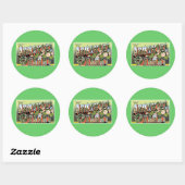 Sticker Rond Salutations des Ozarks ! (Feuille)