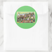 Sticker Rond Salutations des Ozarks ! (Sac)