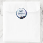 Sticker Rond Salutations d'Halloween (Sac)
