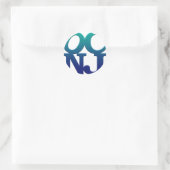 Sticker Rond Salutations d'Ocean City (Sac)