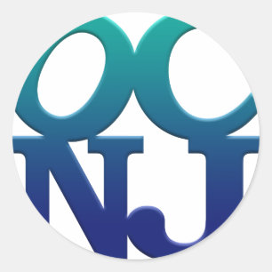 Sticker Rond Salutations d'Ocean City