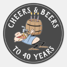 Salutations Et Bières 40e Anniversaire Noir Et Bla