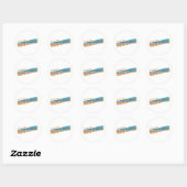 Sticker Rond Salutations hors ligne (Feuille)