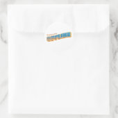 Sticker Rond Salutations hors ligne (Sac)