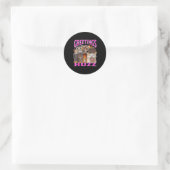 Sticker Rond Salutations Huzz Mème de Chat Drôle Contrefaçon Gr (Sac)