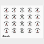 Sticker Rond Salutations Krampus (Feuille)