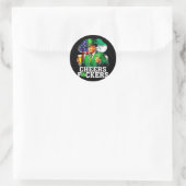 Sticker Rond Salutations Pour Le Jour de la Saint Patrick Drôle (Sac)