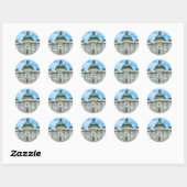 Sticker Rond Salzbourg (Feuille)
