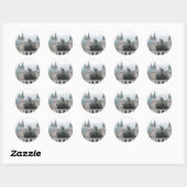 Sticker Rond Salzbourg, Autriche. (Feuille)
