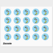Sticker Rond Sam Je Suis (Feuille)