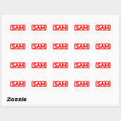 Sticker Rond Sam Timamp (Feuille)