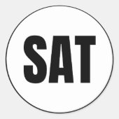 Sticker Rond samedi (Devant)