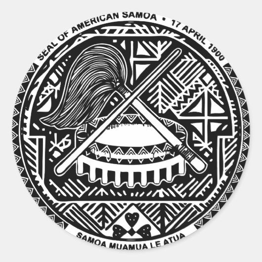 STICKER ROND SAMOA (Devant)