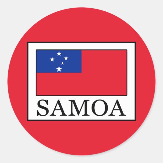 Sticker Rond Samoa (Devant)