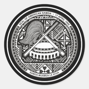 Sticker Rond samoa américain