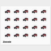 Sticker Rond samouraï suzuki (Feuille)