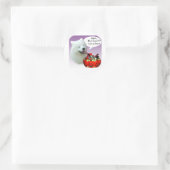Sticker Rond Samoyed Halloween Candy (Sac)