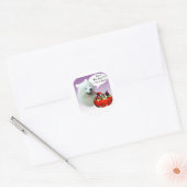 Sticker Rond Samoyed Halloween Candy (Enveloppe)