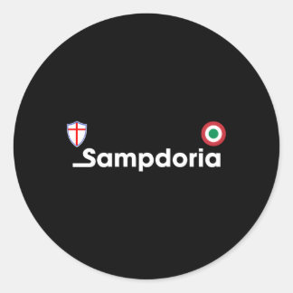 Sticker Rond Sampdoria Jersey Fashion Maglietta