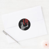 Sticker Rond SAMURAI 01a (Enveloppe)
