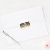 Sticker Rond Samurai Peinture vers 1898 (Enveloppe)
