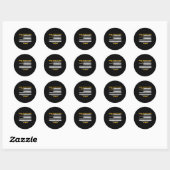 Sticker Rond San Antonio 2024 Solar Eclipse 2024 040824 Eclipse (Feuille)